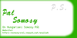 pal somosy business card